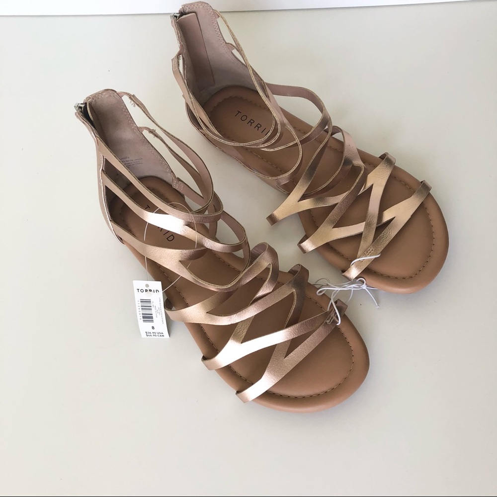 NWT Torrid Gladiator Strappy Sandals